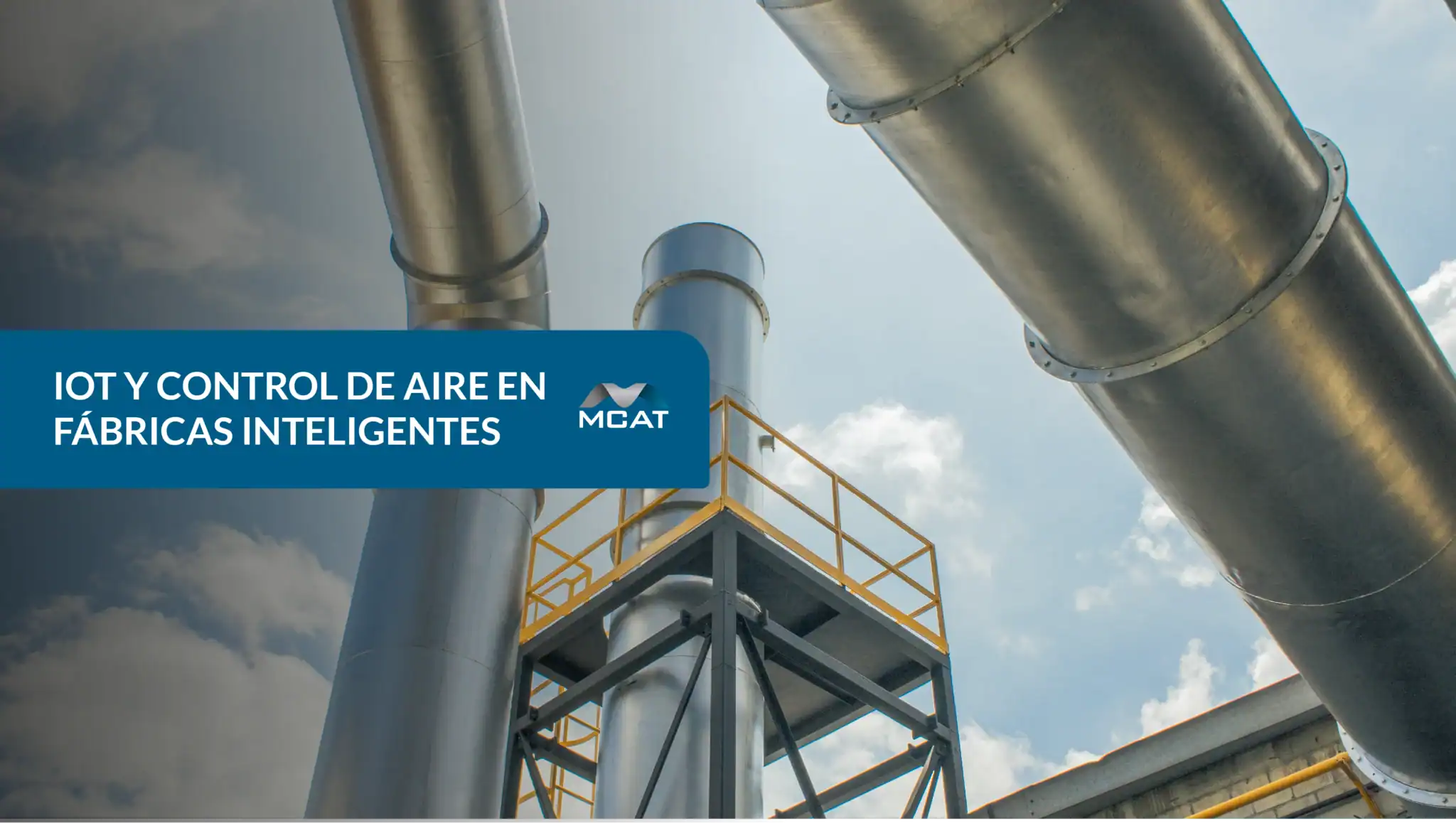 Sistema de ventilación industrial IoT monitoreando en tiempo real la calidad de aire en una fábrica inteligente