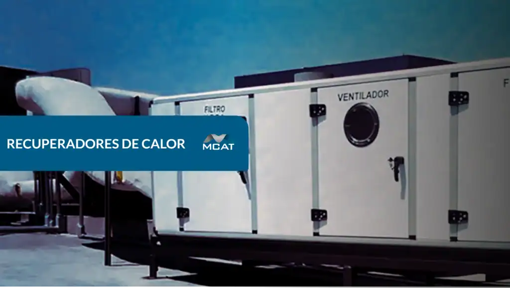 Recuperadores de calor ERV instalados en ventilación industrial para reducir consumo energético y mejorar confort térmico