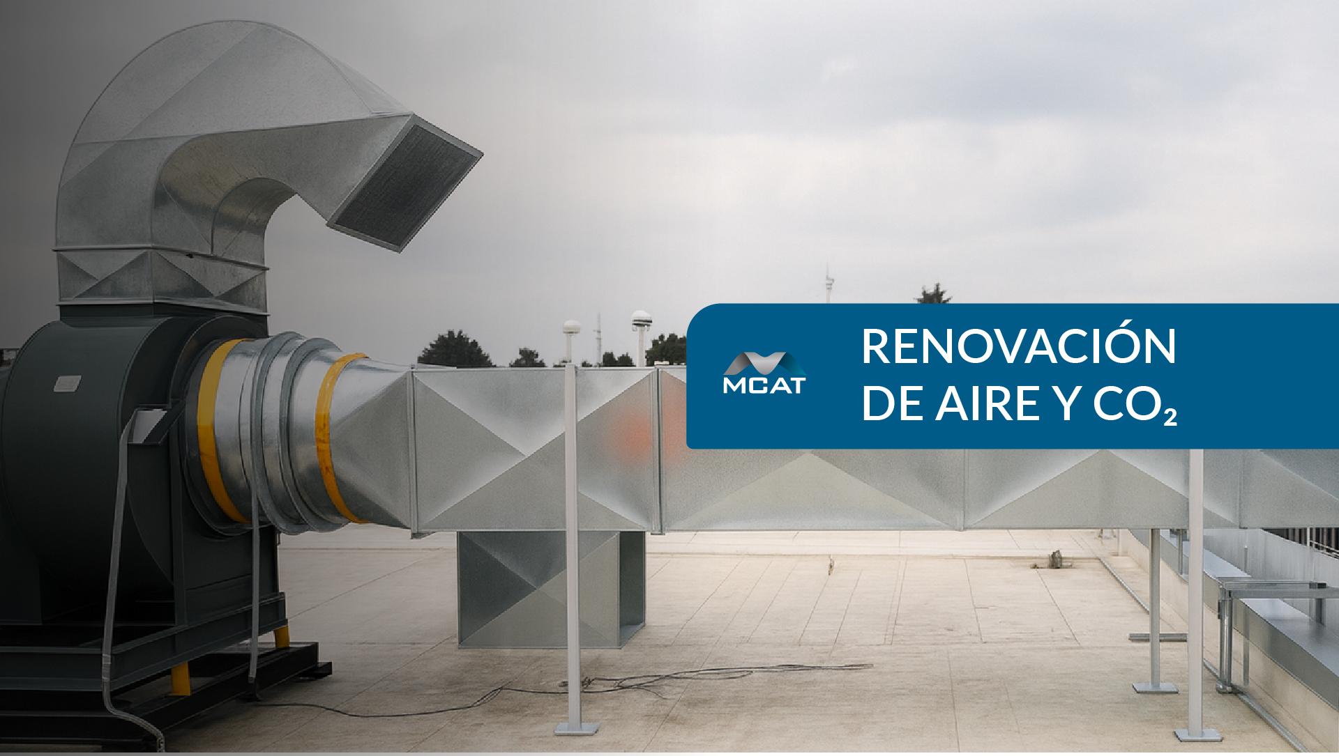 Medición de caudal para renovación de aire con criterios ACH y CO₂ en instalación industrial