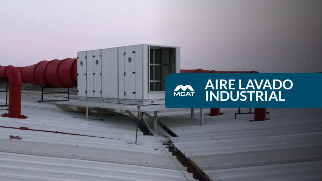 Aire lavado industrial en nave para control de temperatura sin humedad excesiva ni neblina